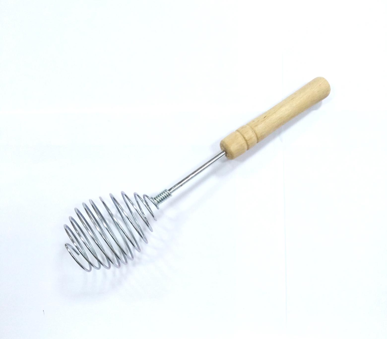 Венчик для взбивания, пружина, с деревянной ручкой. BH-085-1 120шт