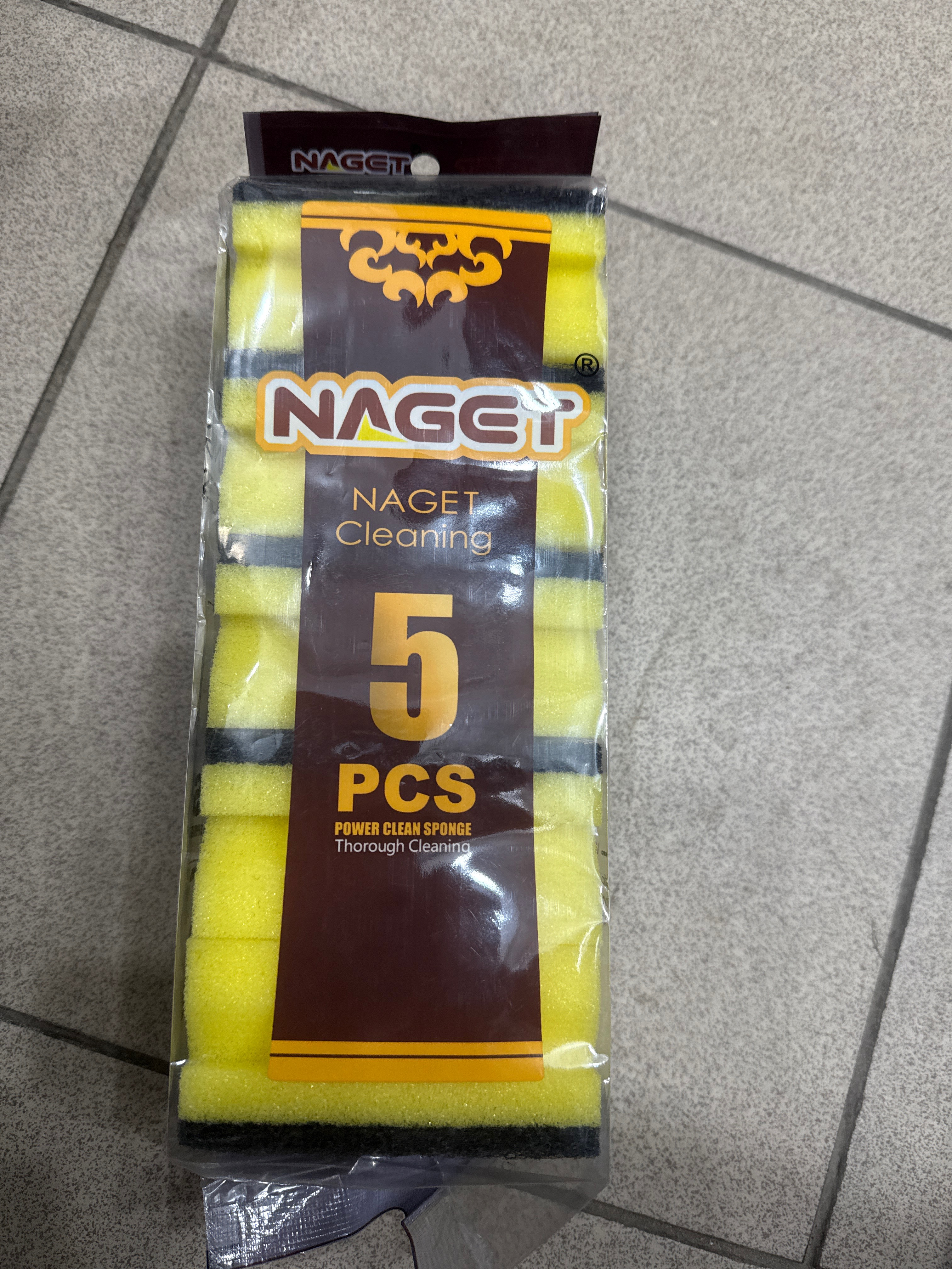 Губка NAGET цветной 5шт BH-132 132шт