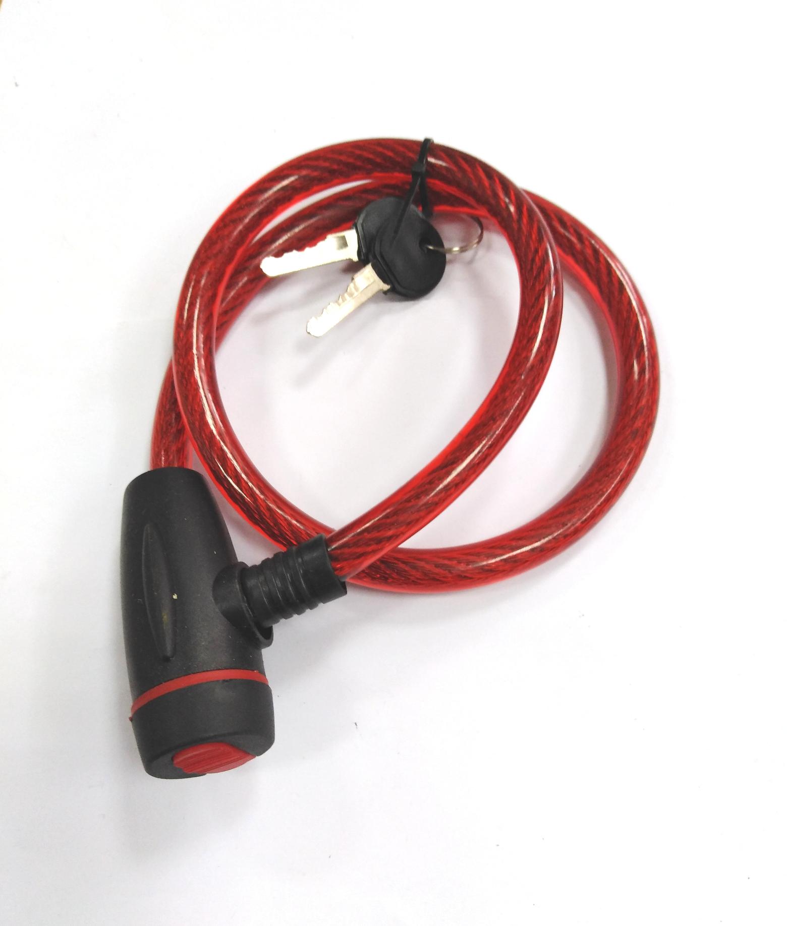 Замок для велосипеда с шапкой большой 12*1200 BH-41208 (100шт)