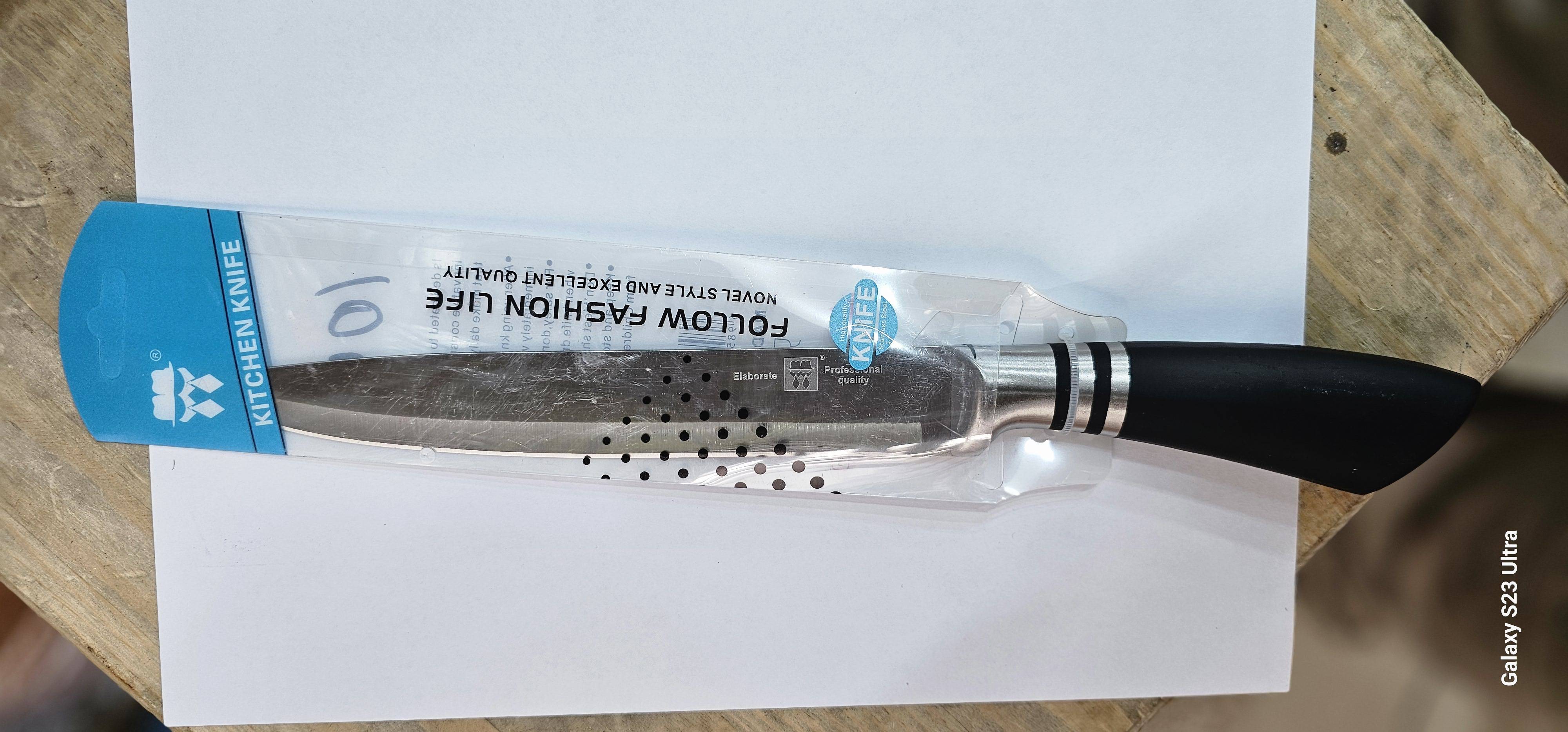 Нож цельнометаллический с чёрный ручка BH-1048 (144