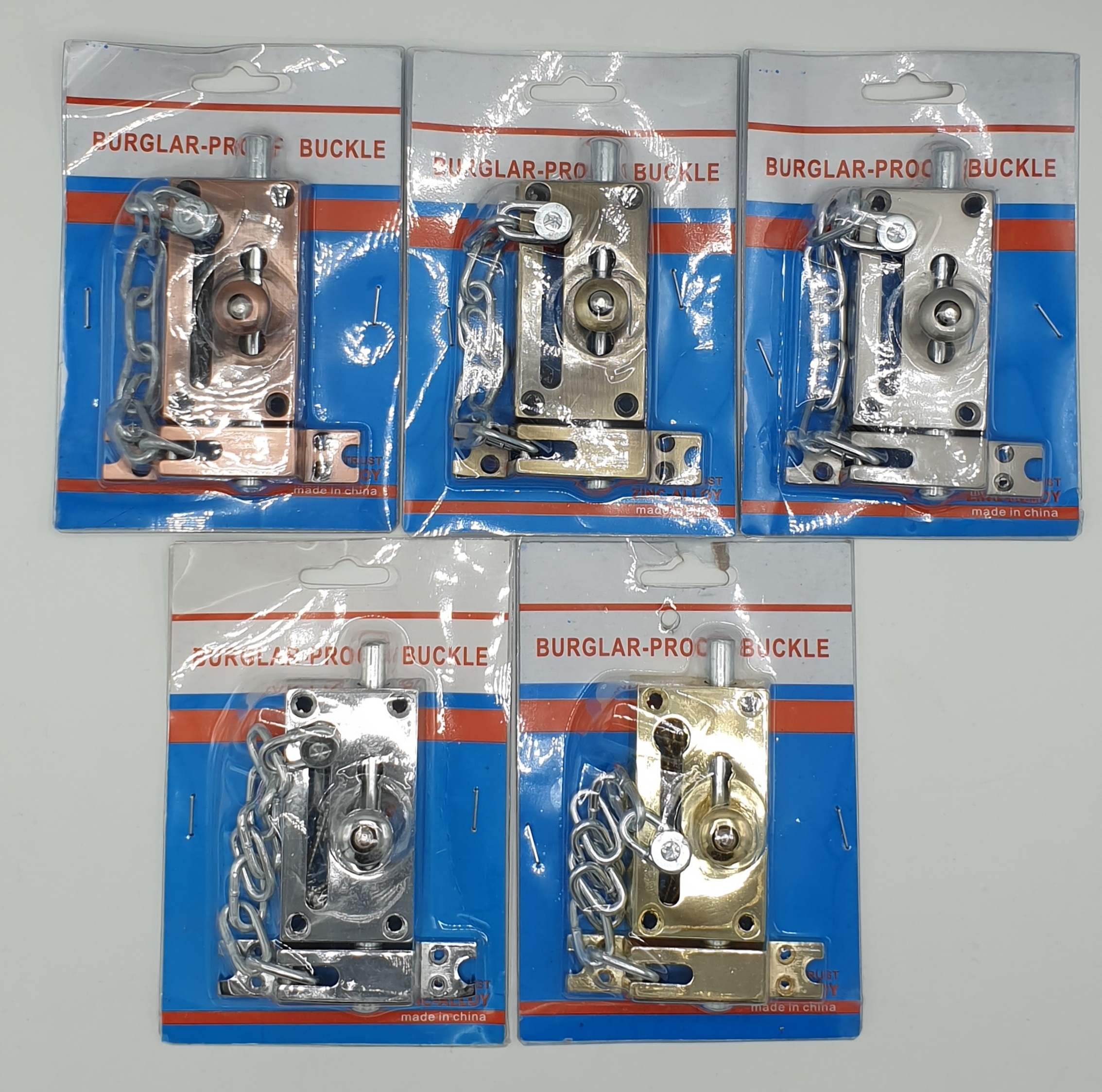 Замок BURGLAR-PROOF BUCKLE внутренний дверной с цепью