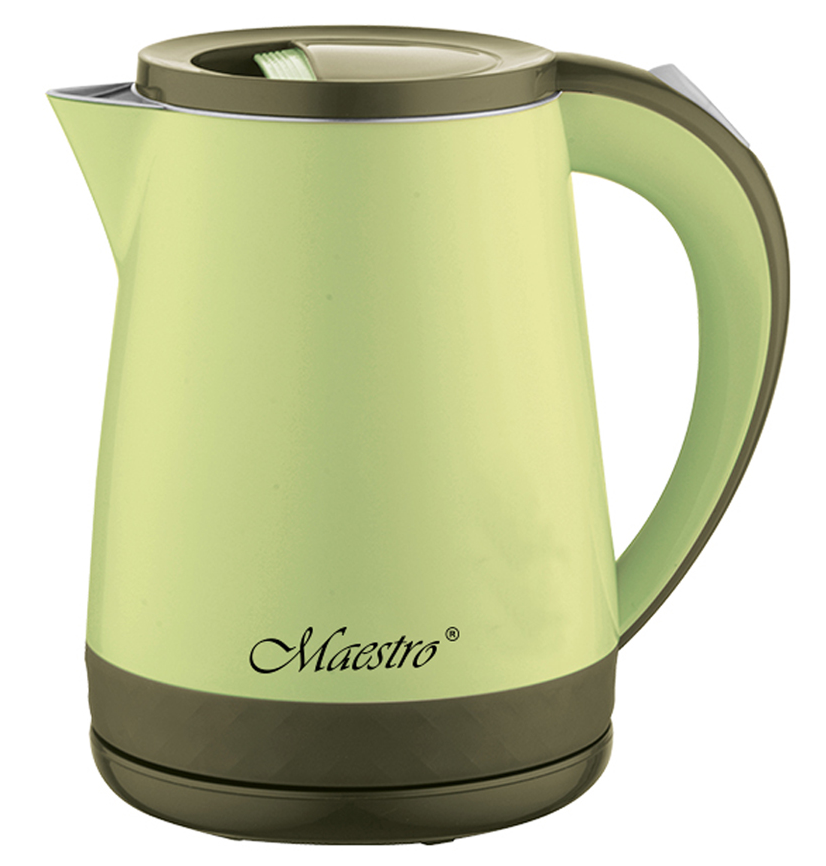 Чайник электрический стеклянный 1,2л. - MAESTRO MR-037-GREEN