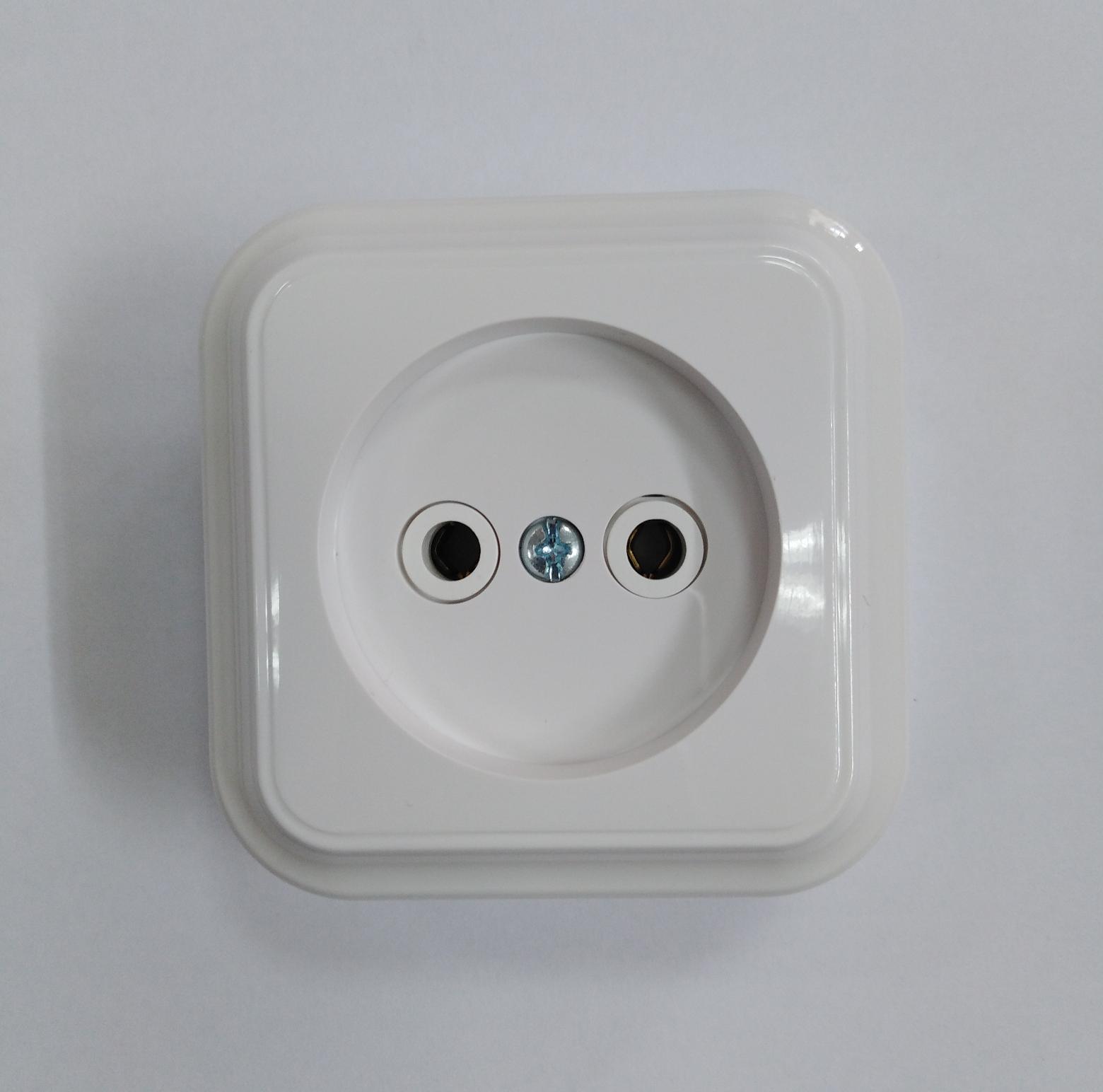 Розетка штепсельная BYLECTRICA, для открытой установки, 16 А 250 V, пралеска 255