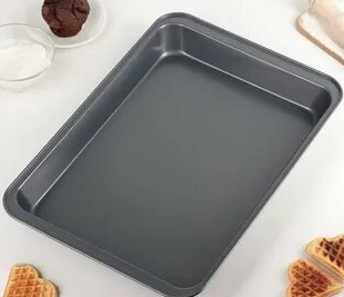 Противень для выпечки прямоугольная с антипригарное покрытие BH-37*25*5 см средняя (50 шт)