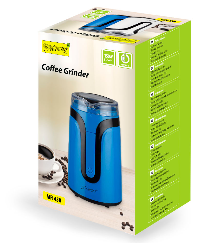 Кофемолка MAESTRO MR-450-BLUE