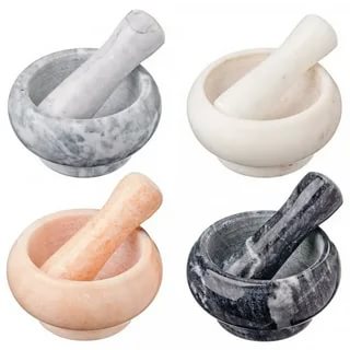 Ступка VETTA мраморная с пестиком 9x4,5см. - 884-342