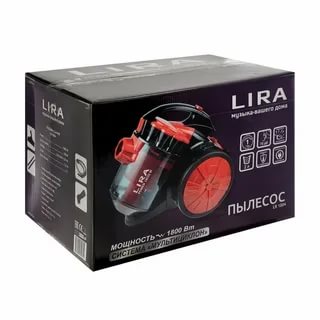 Пылесос LIRA LR 1002, БЕЗ мешка для сбора пыли, LR1002